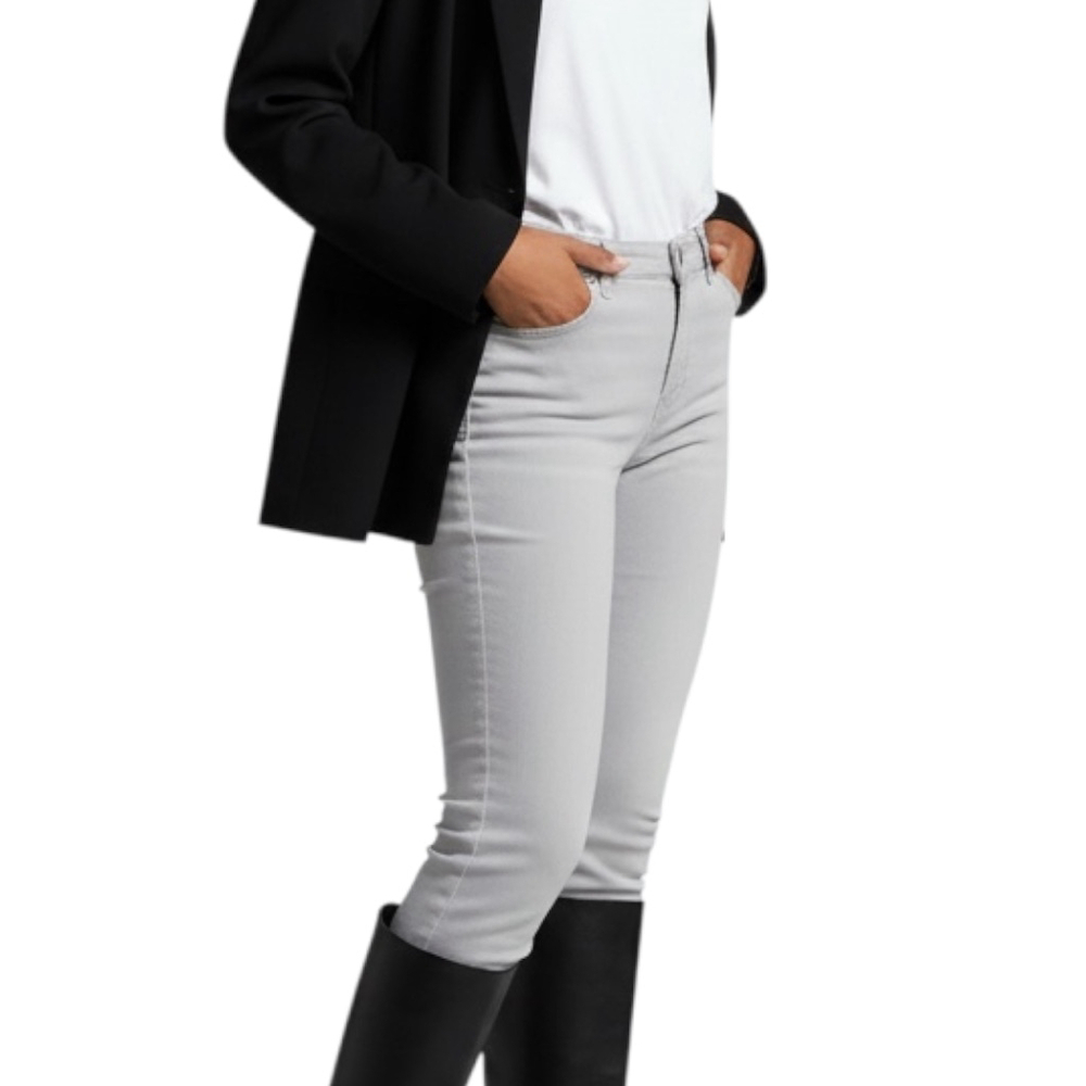 Michael Kors Light Gray Skinny Jeans, 8-10, Stretch - Picture 14 of 14